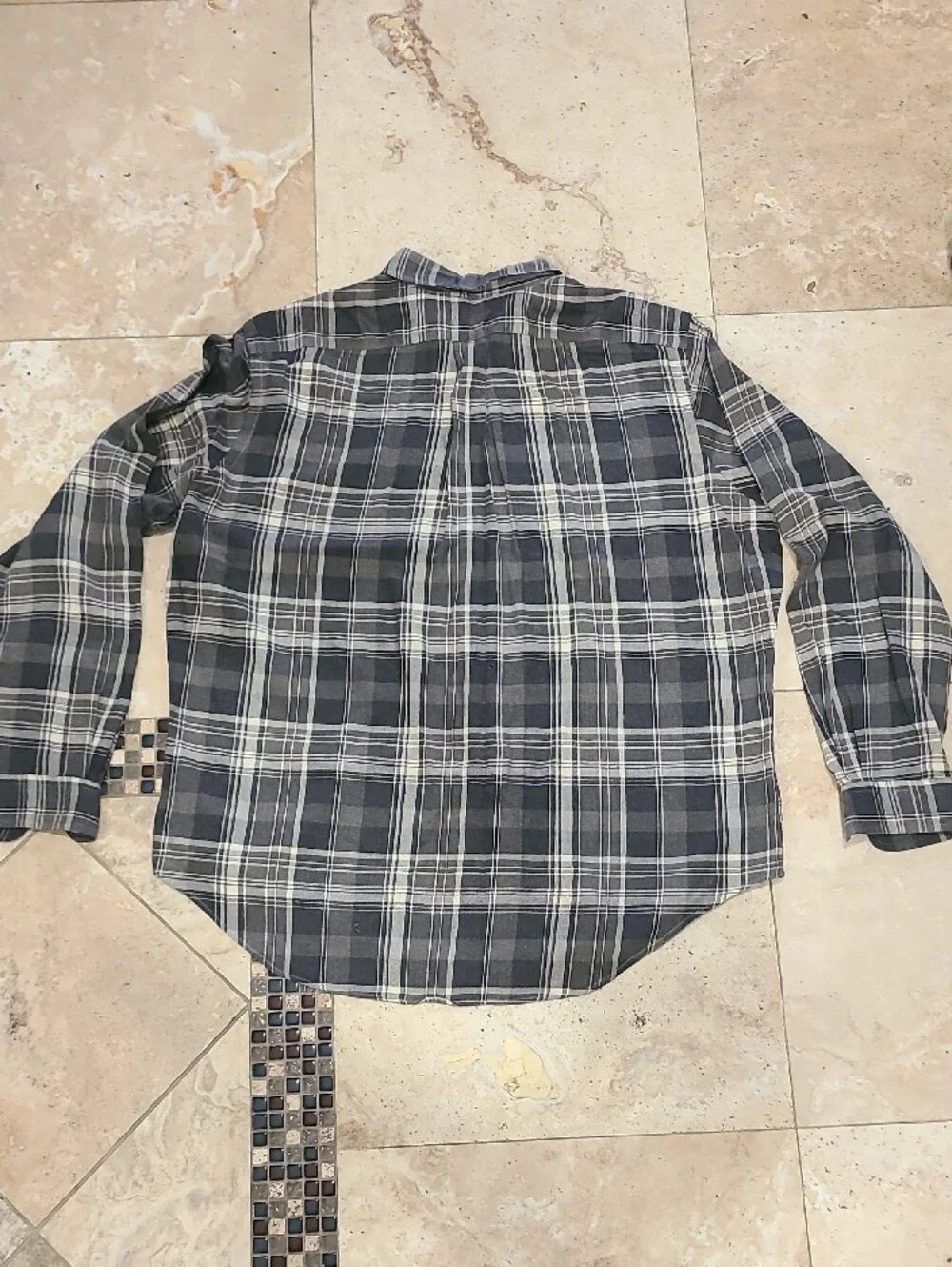 Polo by Ralph Lauren Gray Plaid Button-Down Shirt